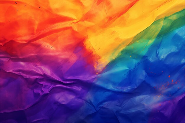 Ilustracja w kolorach tęczy reprezentująca dumę gejów