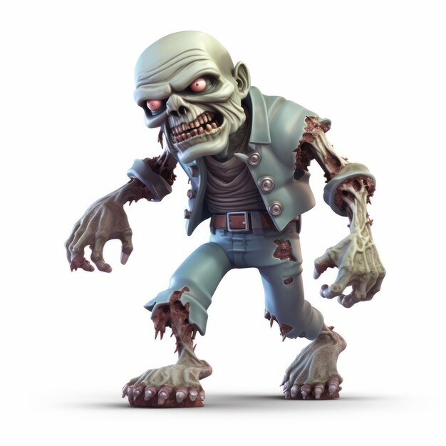 Ilustracja w stylu Luminous 3D Zombie Clash Of Clans