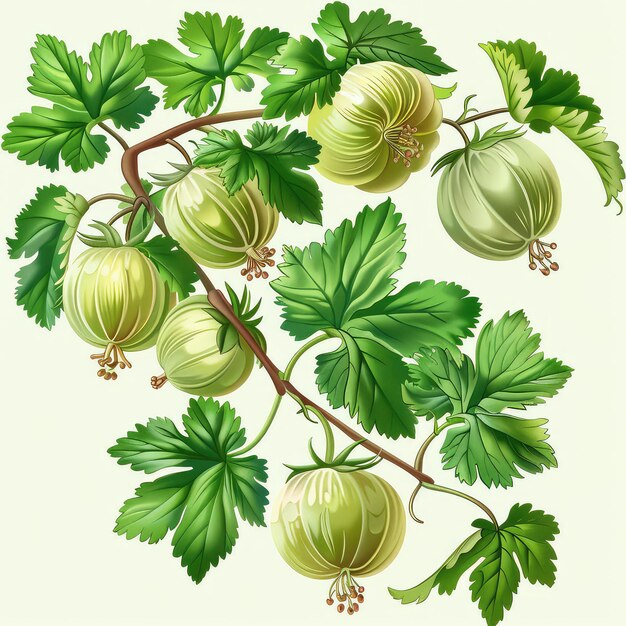 Ilustracja wektora gooseberry