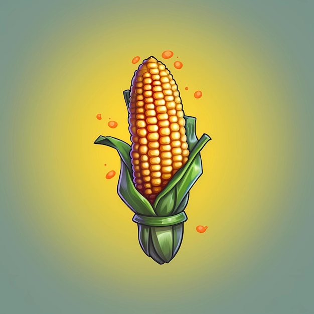 Ilustracja wektora ikony kukurydzy