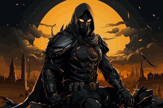 Ilustracja wektorowa gry Mortal Kombat