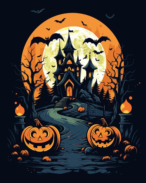 Ilustracja wektorowa na temat Halloween