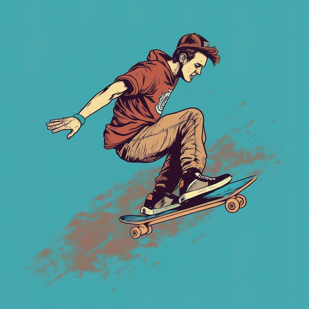 ilustracja wektorowa skater