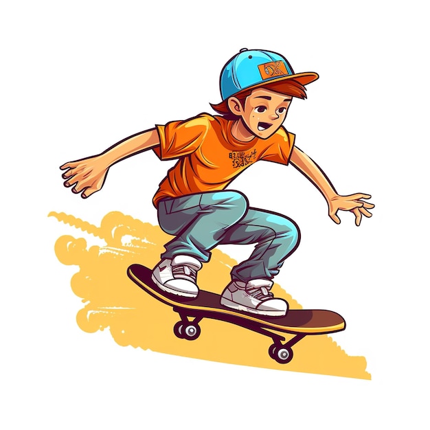 ilustracja wektorowa skater