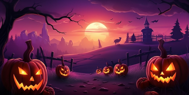 Zdjęcie ilustracja wektorowa tła imprezy halloween z