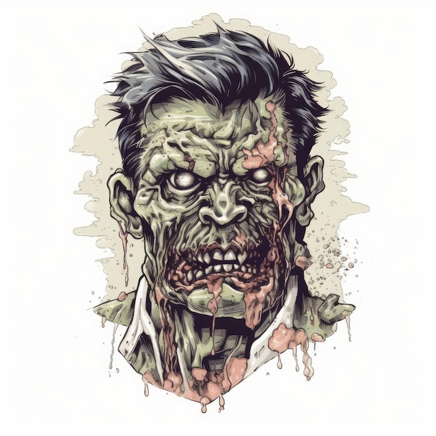 ilustracja wektorowa zombie yamagoru na koszulkę