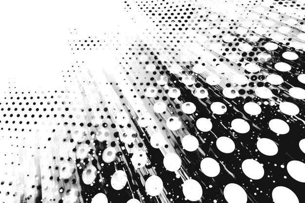 Zdjęcie ilustracja wzoru tła półtonowego grunge grid polka dot