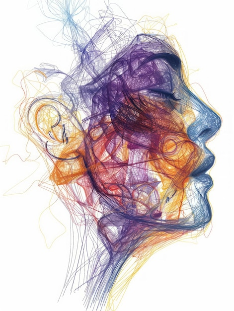 Ilustracja zaburzeń snu związanych z oddychaniem Generatywna sztuczna inteligencja
