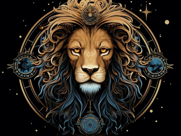 ilustracja znaku zodiaku Leo