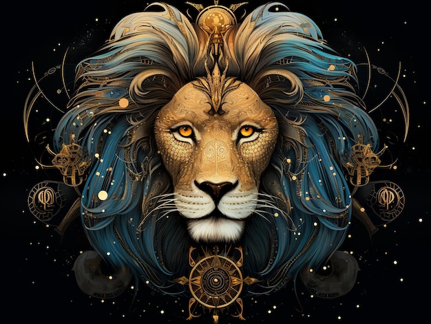 ilustracja znaku zodiaku Leo