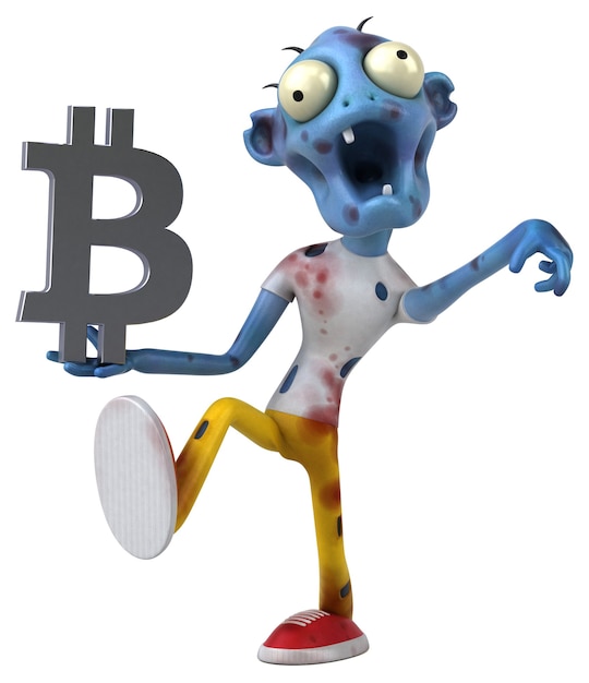 Ilustracja Zombie I Bitcoin