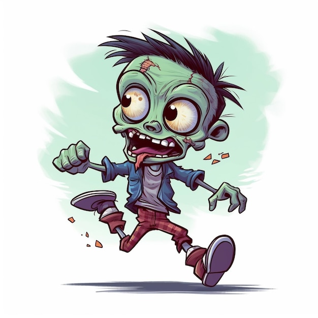 Zdjęcie ilustracja zombie