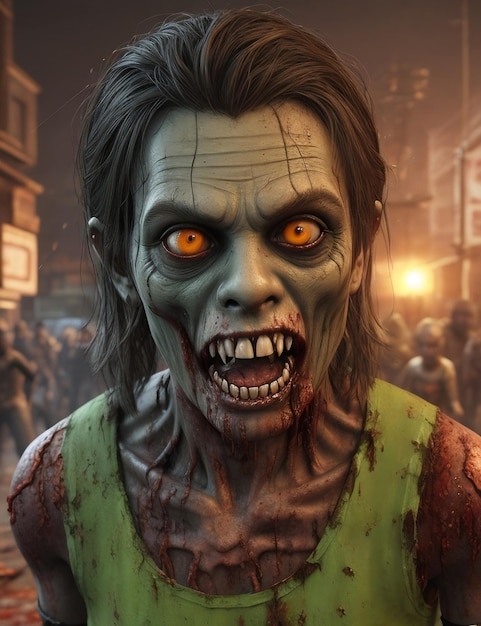 Ilustracja zombie