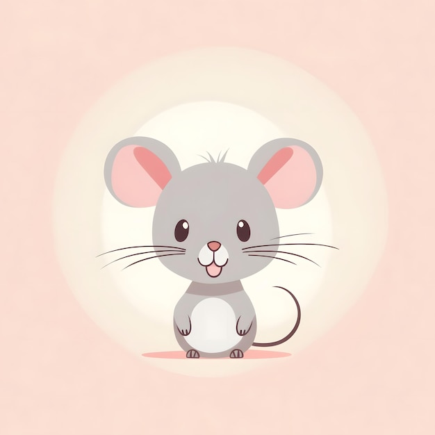 Zdjęcie ilustracja zwierzęcia myszy ai generative