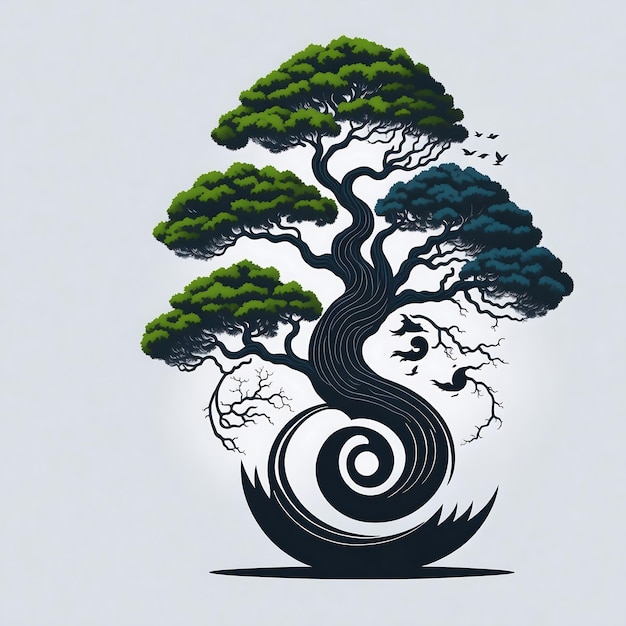 ilustracyjne drzewo bonsai