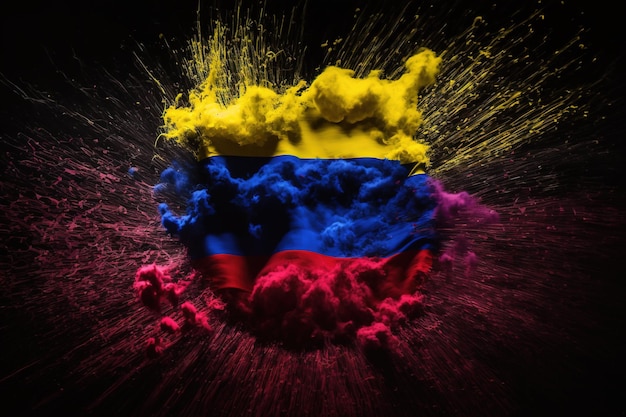 Independencia de Colombia Kolumbia narodowe święto niepodległości wakacje transparent plakat pocztówka patriotyzm duma autentyczność oficjalne symbole i kolory 20 lipca tło