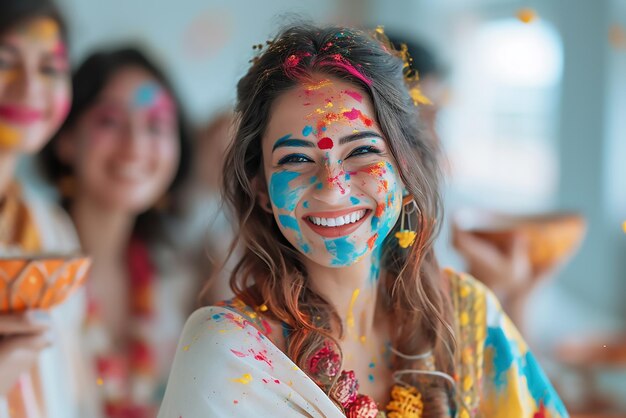 Indianie wspólnie świętują festiwal Holi