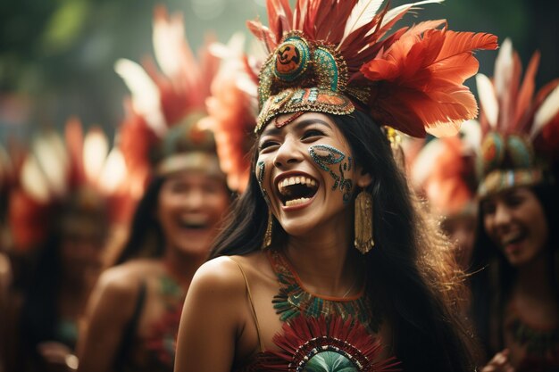 Indonezyjskie uroczystości Styl życia NyepiHanuman Jayanti wesołe szczęśliwe słodkie śmieszne świąteczne kobieta mężczyzna kultura rodzinna etniczna impreza śmiech