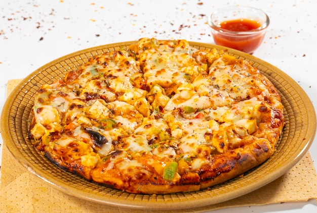Indyjska danie włoskiej paneer Pizza z twarogiem