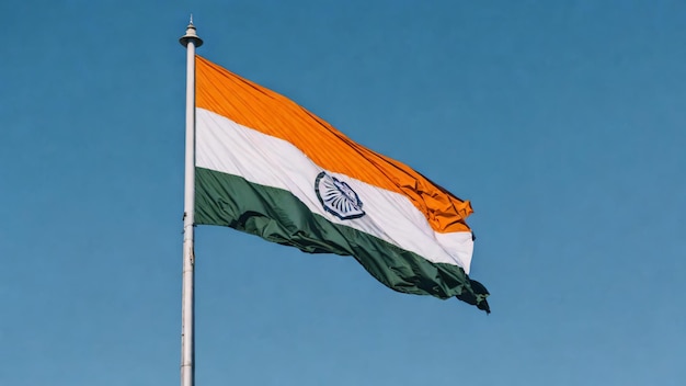 Indyjska flaga macha w powietrzu ai generatywne