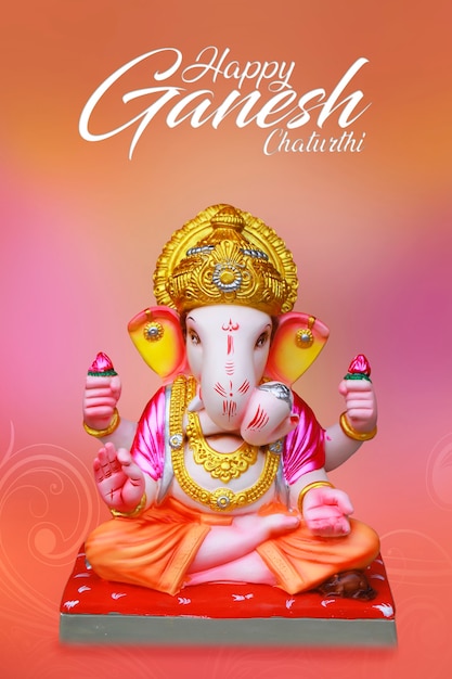 Zdjęcie indyjski festiwal ganesha, lord ganesha