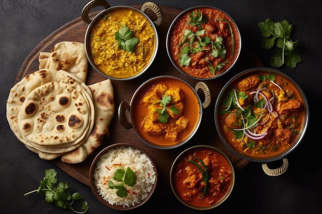 Indyjskie curry z Mulit kategorią indyjskich potraw