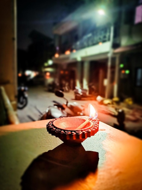 Indyjskie gospodarstwo domowe Diwali diya