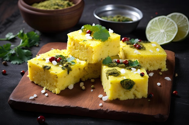 Indyjskie jedzenie Dhokla