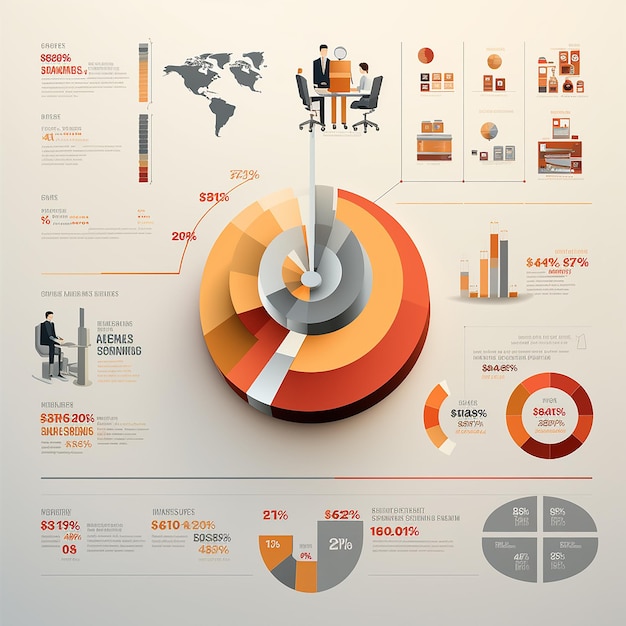 Zdjęcie infografika o biznesie