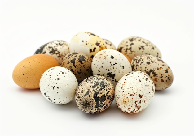 Inkubacja jaj dla nowego życia na białym tle