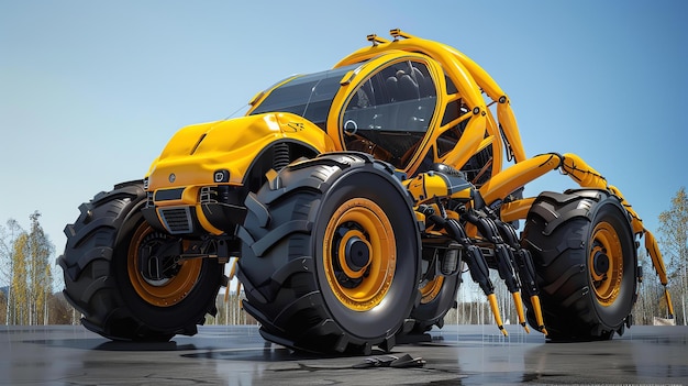 Innowacyjna konstrukcja tego pojazdu 4x4 sprawia, że wygląda jak olbrzymi mechaniczny pająk