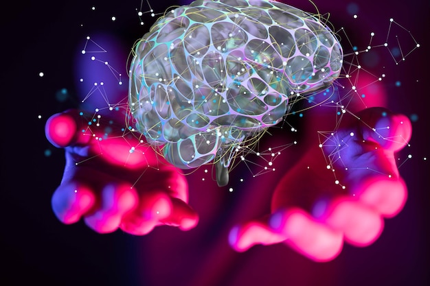 inteligencja mózg ai digital 3d sztuczna inteligencja