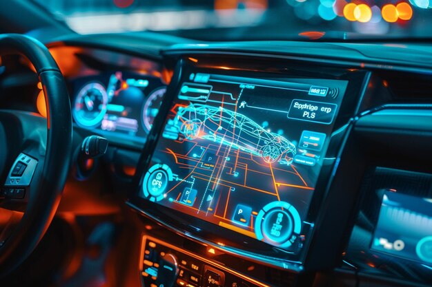 Zdjęcie inteligentna tablica wyświetlacza neonowa dla samochodów