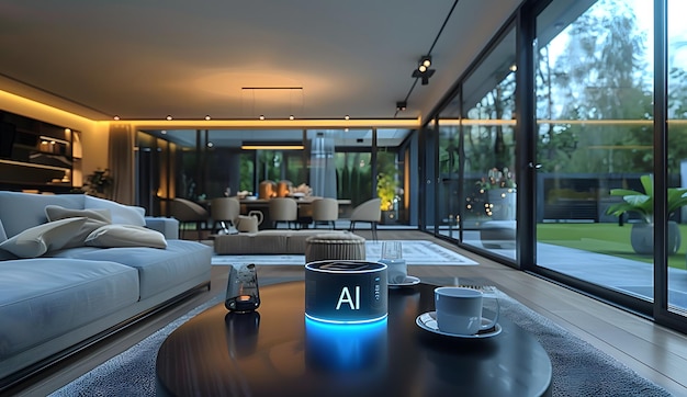 Inteligentne domy Inteligentne urządzenia inteligentne technologia nowoczesne luksusowe wnętrze nowoczesny dom