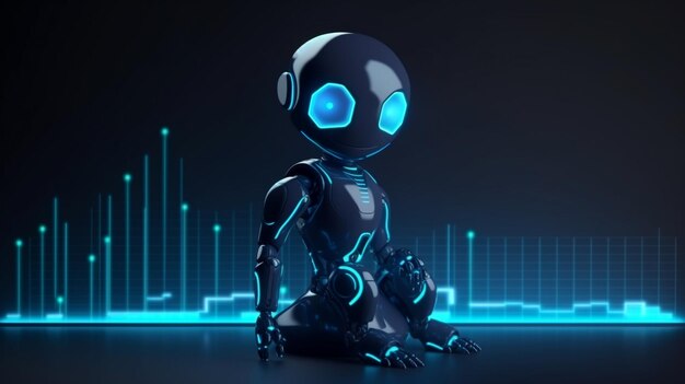 Inteligentny wirtualny asystent 3D AI Chatbot pracujący na rzecz rozwoju biznesu i kreatywnego marketingu