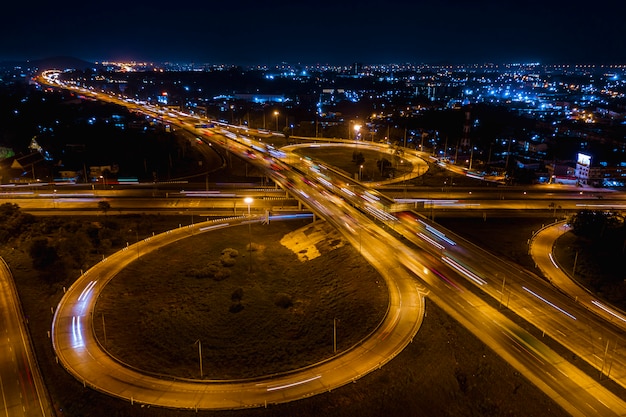 Interchange Autostrady Wysokiej Drogi Logistyki Autostrady I Obwodnicy łączą Się W Mieście