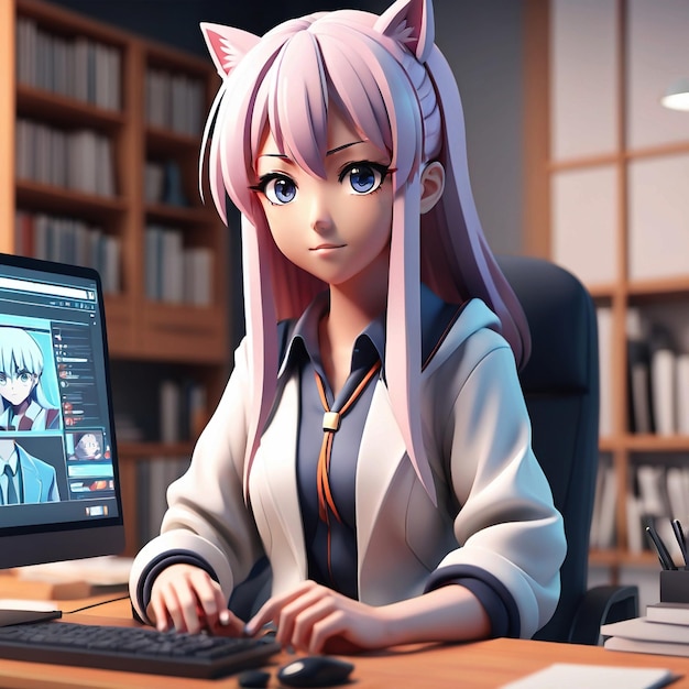 Internetowe doradztwo w zakresie projektowania ilustracji anime w stylu 3D