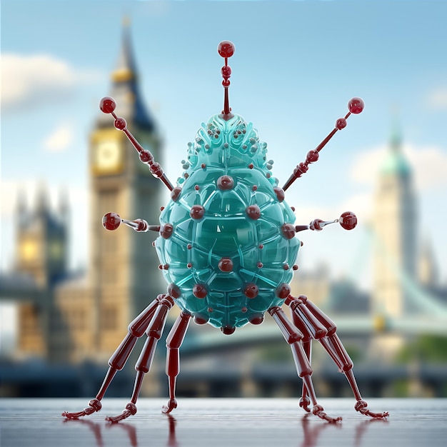 Inwazja robotów z wirusami molekularnymi w mieście