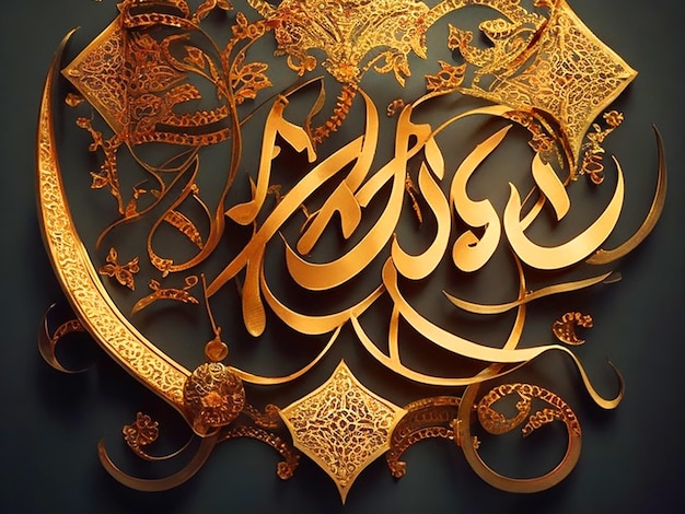 Islamska kaligrafia tapeta zdjęcia do pobrania