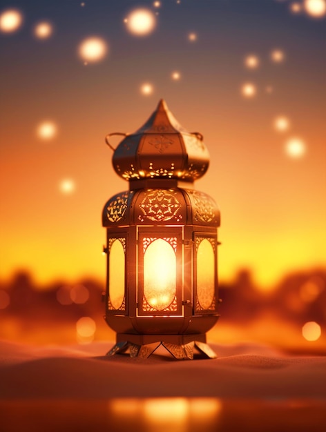 Islamska latarnia na tle deserów