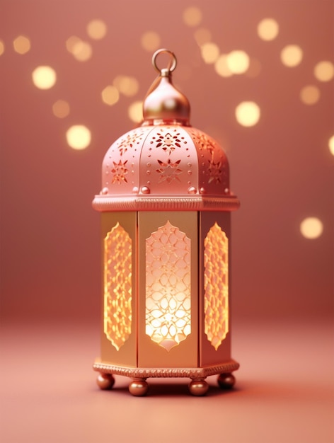 Islamska latarnia renderowana w 3D