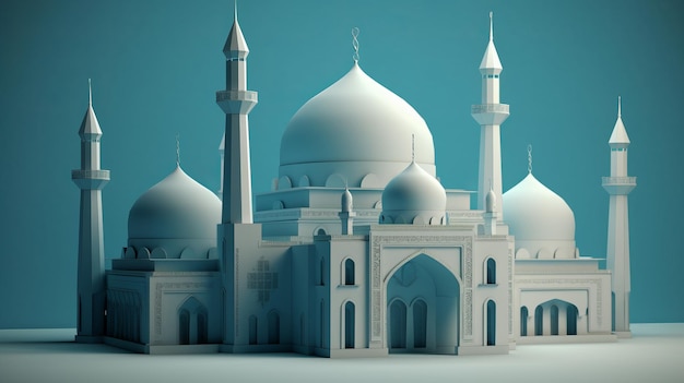 Islamski Meczet Eid al Adha Święto Ofiar generatywnych AI