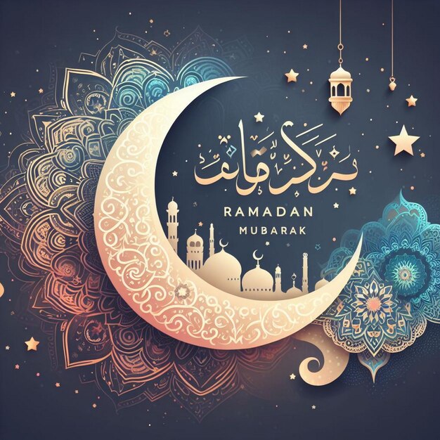 Zdjęcie islamski ramadan mubarak tło