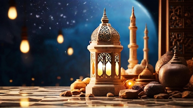 Zdjęcie islamskie pozdrowienia eid mubarak karty dla muzułmańskich świąt eiduladha święto święto ramadan