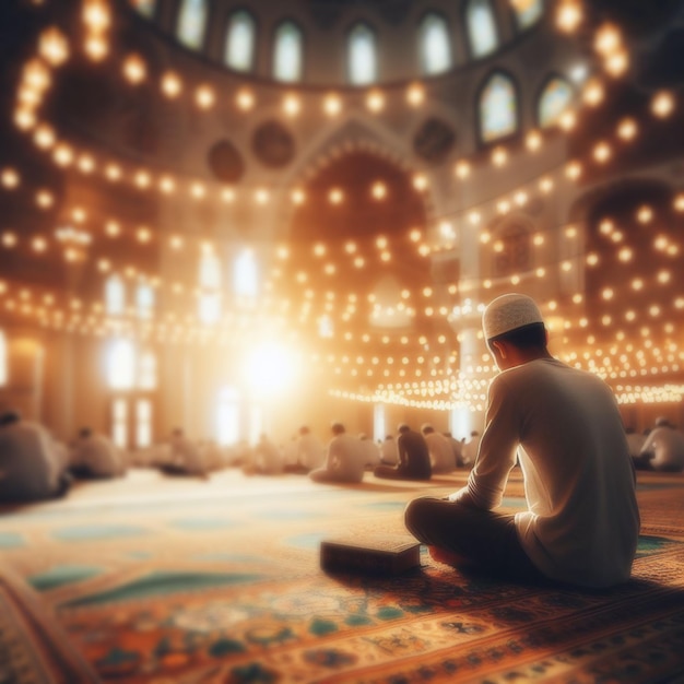 Islamskie ramadan mubarak szczęśliwy Eid tło