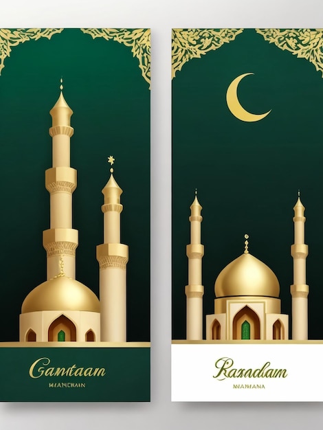 Zdjęcie islamskie święto ramadan kareem lub eid mubarak ilustracja i tło