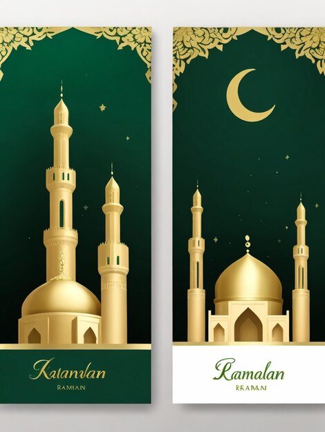 islamskie święto ramadan kareem lub eid mubarak ilustracja i tło