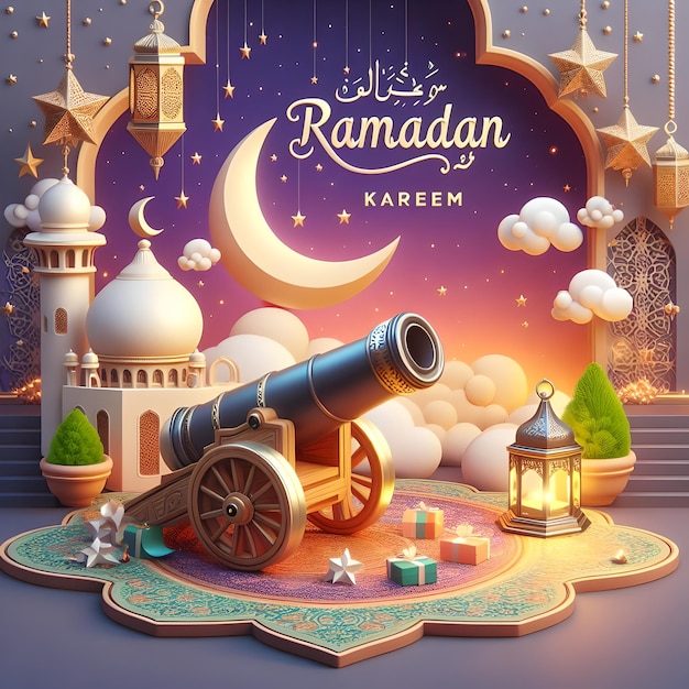 Islamskie tapety artystyczne na Ramadan