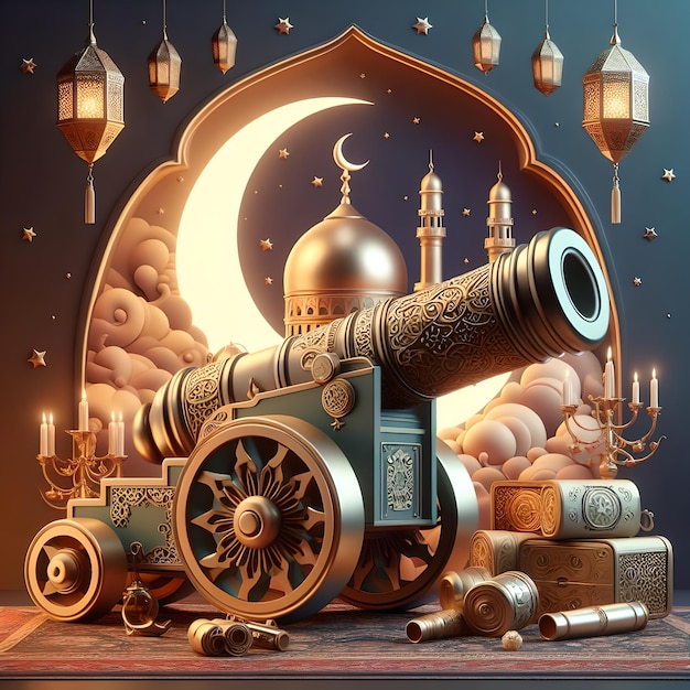 Islamskie tapety artystyczne na Ramadan