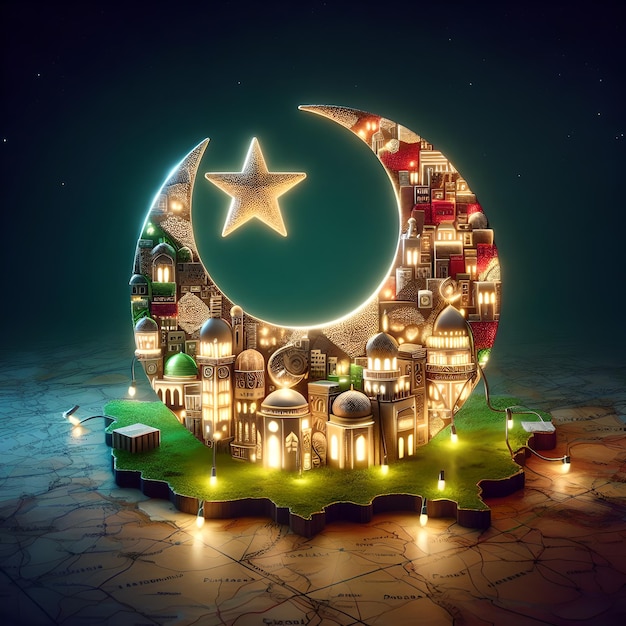 Islamskie tapety artystyczne na Ramadan
